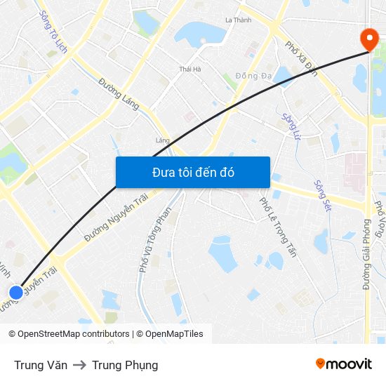 Trung Văn to Trung Phụng map