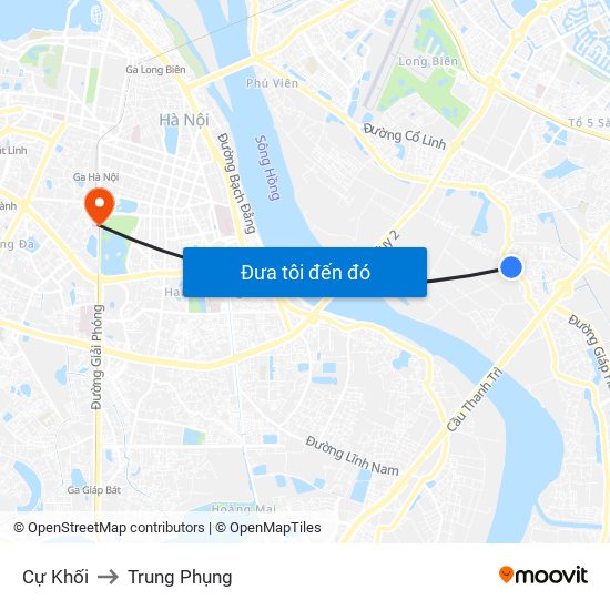 Cự Khối to Trung Phụng map