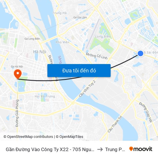Gần Đường Vào Công Ty X22 - 705 Nguyễn Văn Linh to Trung Phụng map