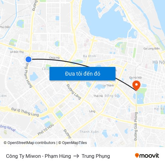 Bệnh Viện Đa Khoa Y Học Cổ Truyền - 6 Phạm Hùng to Trung Phụng map