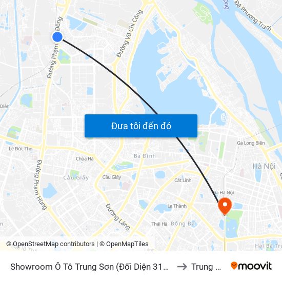 Showroom Ô Tô Trung Sơn (Đối Diện 315 Phạm Văn Đồng) to Trung Phụng map