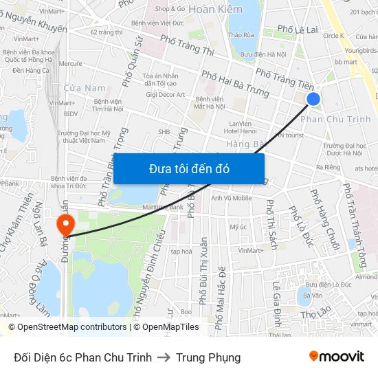 Đối Diện 6c Phan Chu Trinh to Trung Phụng map