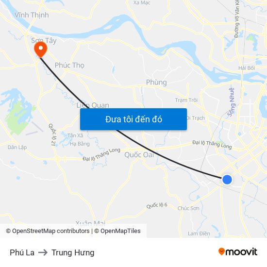 Phú La to Trung Hưng map