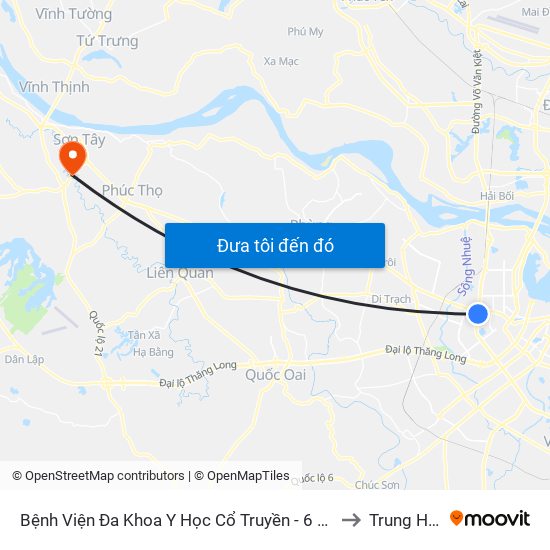 Công Ty Miwon - Phạm Hùng to Trung Hưng map