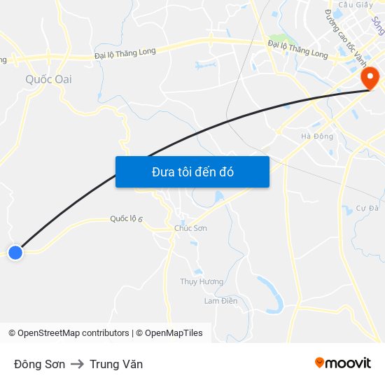 Đông Sơn to Trung Văn map