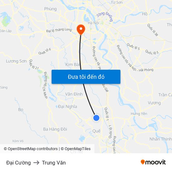 Đại Cường to Trung Văn map