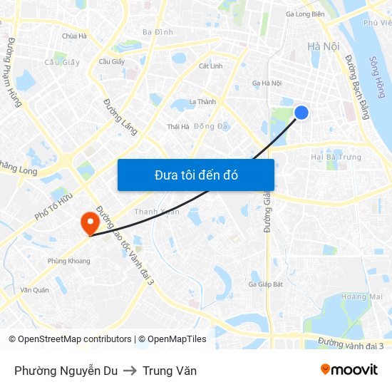 Phường Nguyễn Du to Trung Văn map