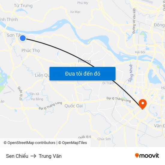 Sen Chiểu to Trung Văn map