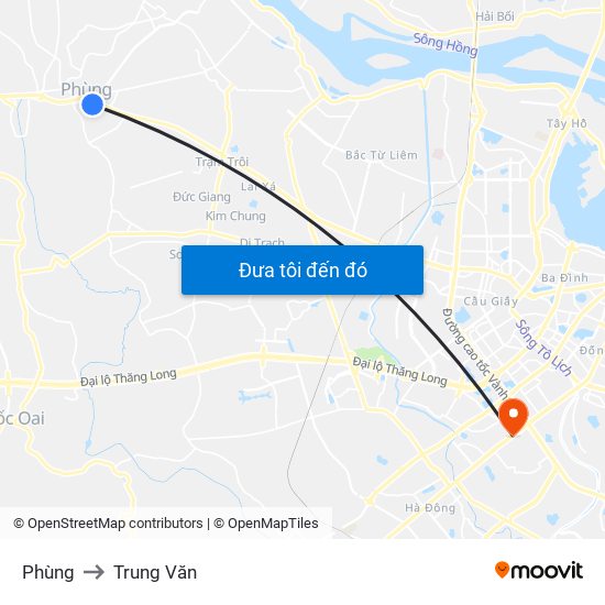 Phùng to Trung Văn map