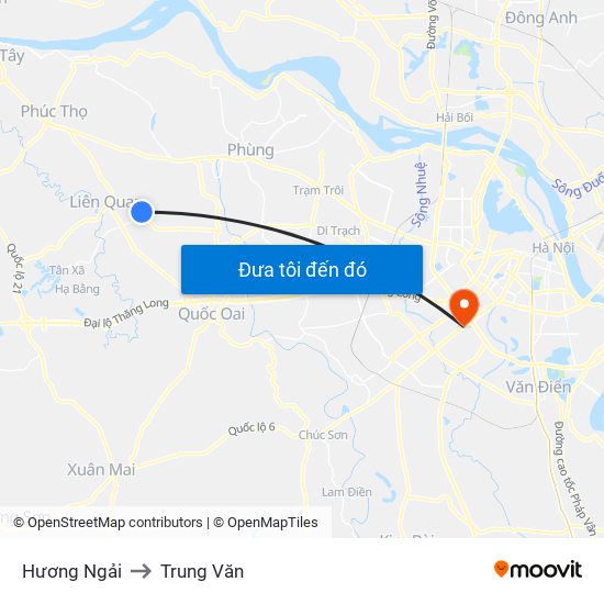Hương Ngải to Trung Văn map