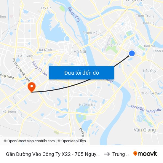 Gần Đường Vào Công Ty X22 - 705 Nguyễn Văn Linh to Trung Văn map