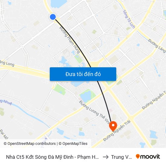 Nhà Ct5 Kđt Sông Đà Mỹ Đình - Phạm Hùng to Trung Văn map