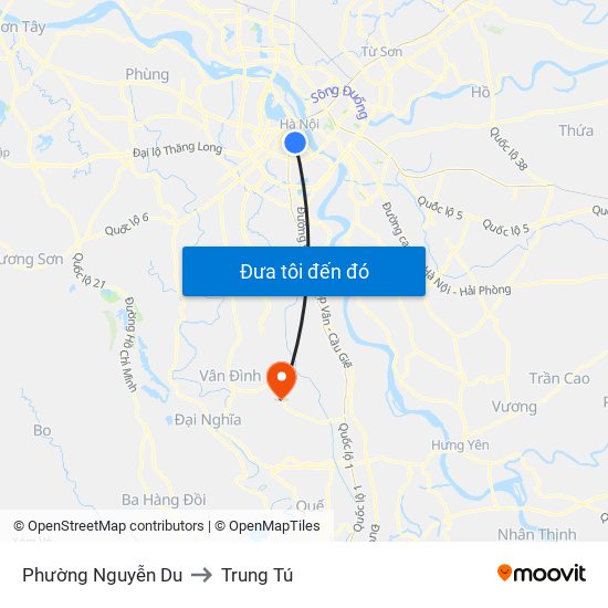 Phường Nguyễn Du to Trung Tú map