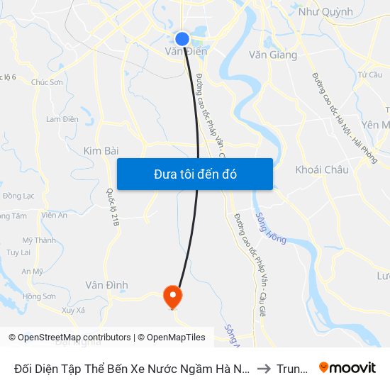 Đối Diện Tập Thể Bến Xe Nước Ngầm Hà Nội - Ngọc Hồi to Trung Tú map