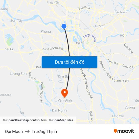 Đại Mạch to Trường Thịnh map