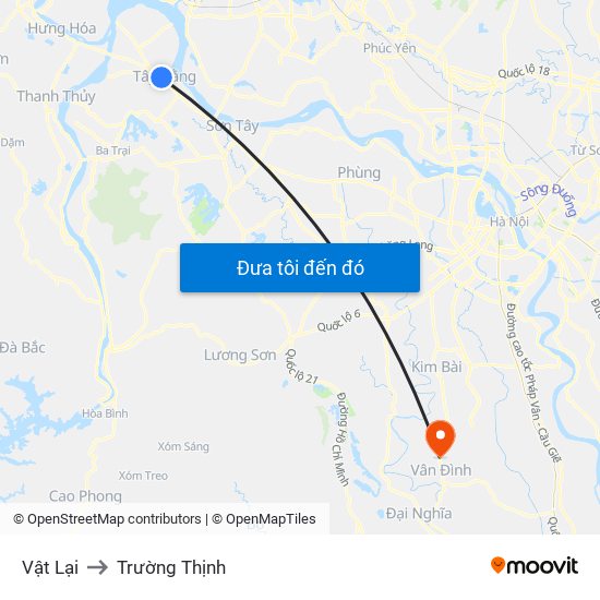 Vật Lại to Trường Thịnh map