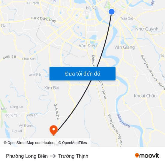 Phường Long Biên to Trường Thịnh map