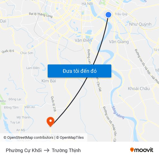 Phường Cự Khối to Trường Thịnh map