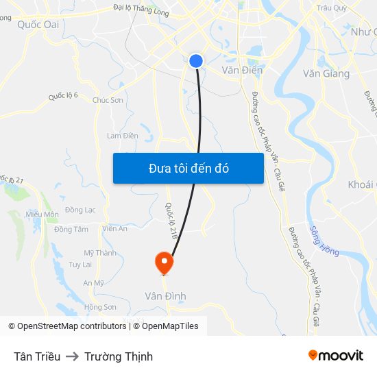 Tân Triều to Trường Thịnh map