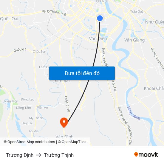 Trương Định to Trường Thịnh map