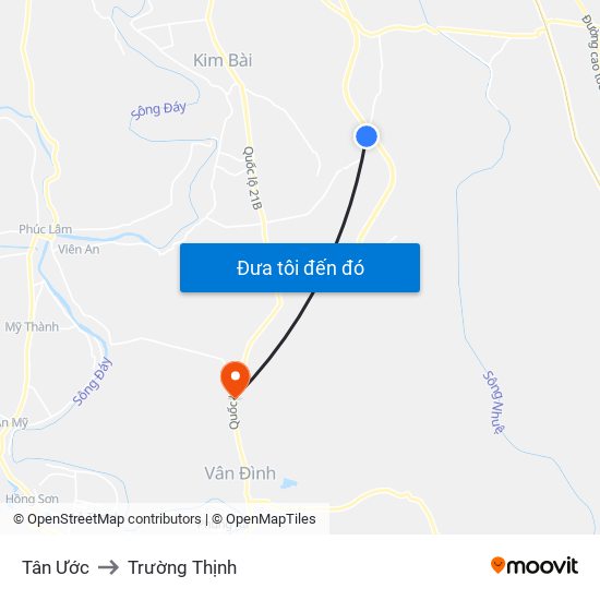 Tân Ước to Trường Thịnh map