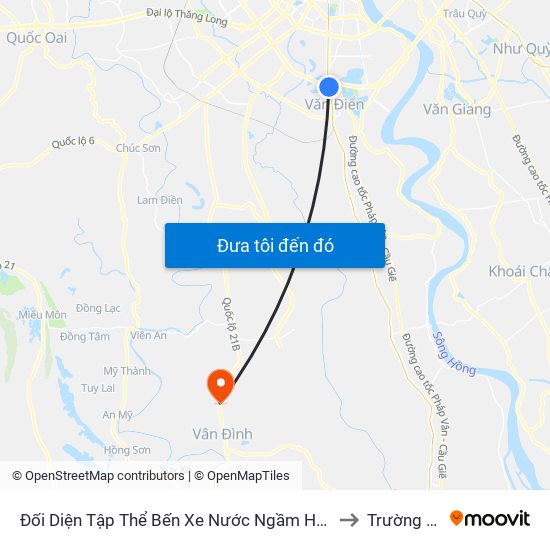 Đối Diện Tập Thể Bến Xe Nước Ngầm Hà Nội - Ngọc Hồi to Trường Thịnh map