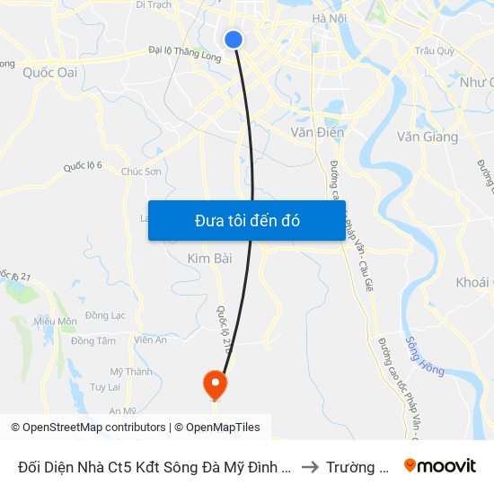 Đối Diện Nhà Ct5 Kđt Sông Đà Mỹ Đình - Phạm Hùng to Trường Thịnh map