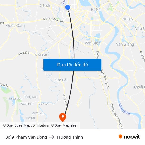 Trường Phổ Thông Hermam Gmeiner - Phạm Văn Đồng to Trường Thịnh map