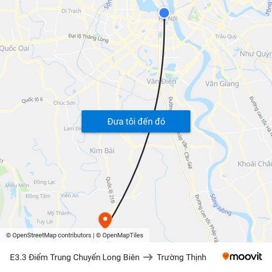 E3.3 Điểm Trung Chuyển Long Biên to Trường Thịnh map