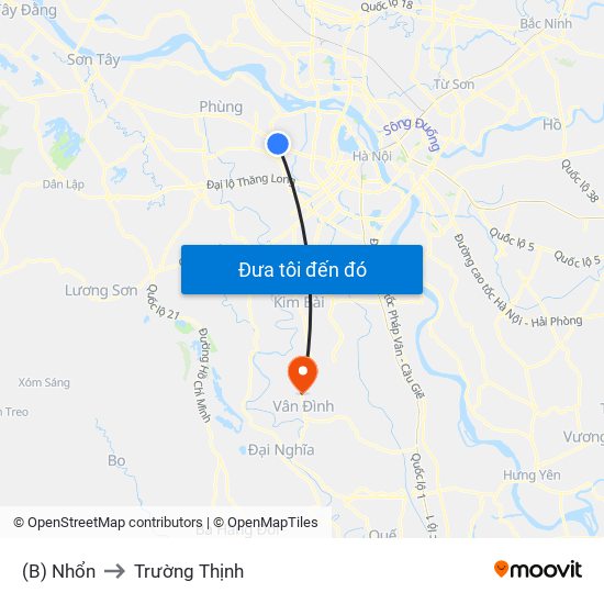 (B) Nhổn to Trường Thịnh map