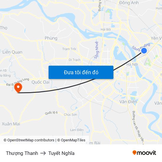 Thượng Thanh to Tuyết Nghĩa map
