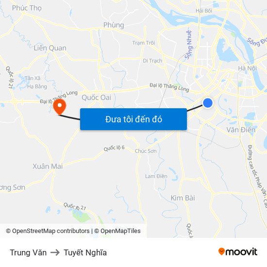 Trung Văn to Tuyết Nghĩa map