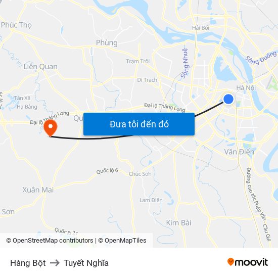 Hàng Bột to Tuyết Nghĩa map