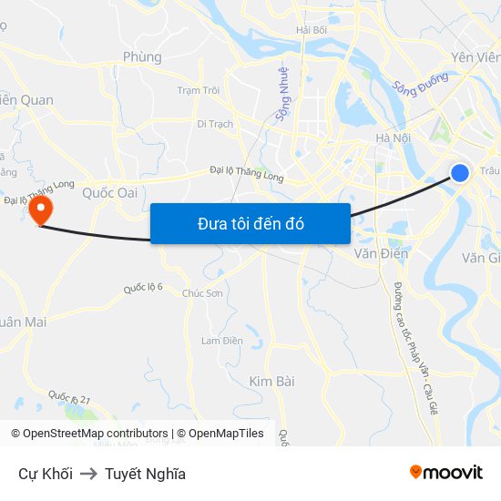 Cự Khối to Tuyết Nghĩa map