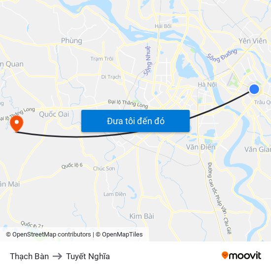 Thạch Bàn to Tuyết Nghĩa map