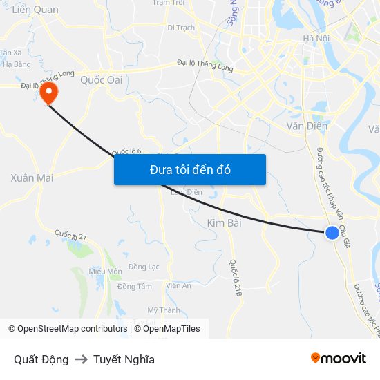 Quất Động to Tuyết Nghĩa map