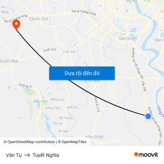 Văn Tự to Tuyết Nghĩa map