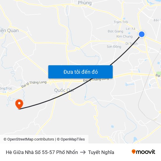 Hè Giữa Nhà Số 55-57 Phố Nhổn to Tuyết Nghĩa map