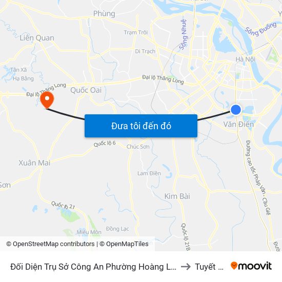 Đối Diện Trụ Sở Công An Phường Hoàng Liệt- 1277 Giải Phóng to Tuyết Nghĩa map