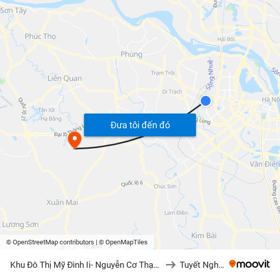 Khu Đô Thị Mỹ Đình Ii- Nguyễn Cơ Thạch to Tuyết Nghĩa map