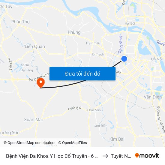 Công Ty Miwon - Phạm Hùng to Tuyết Nghĩa map