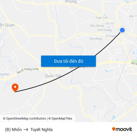 (B) Nhổn to Tuyết Nghĩa map