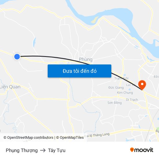 Phụng Thượng to Tây Tựu map