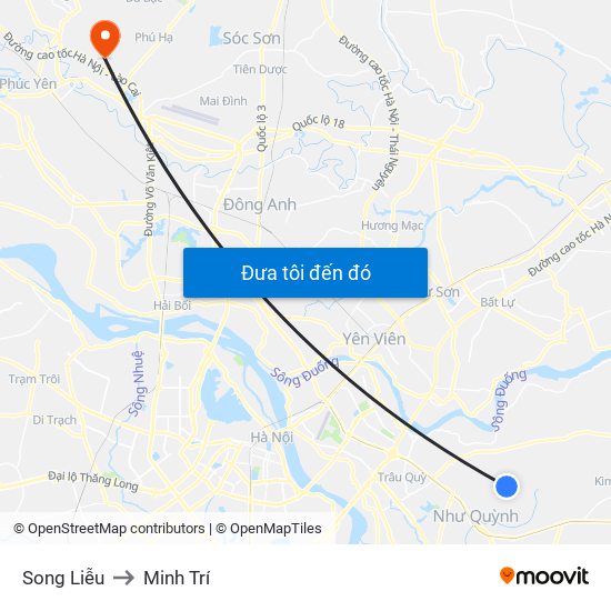 Song Liễu to Minh Trí map