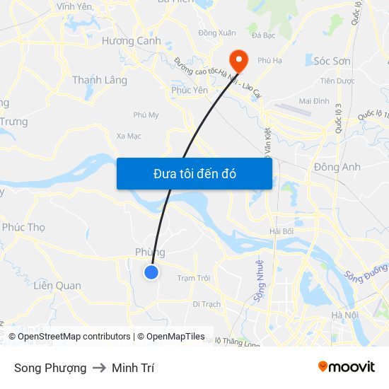 Song Phượng to Minh Trí map