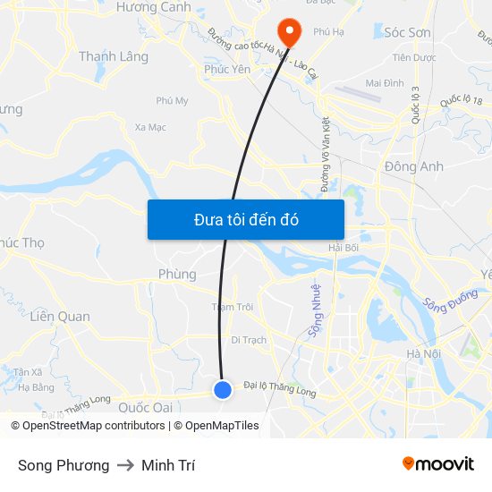 Song Phương to Minh Trí map