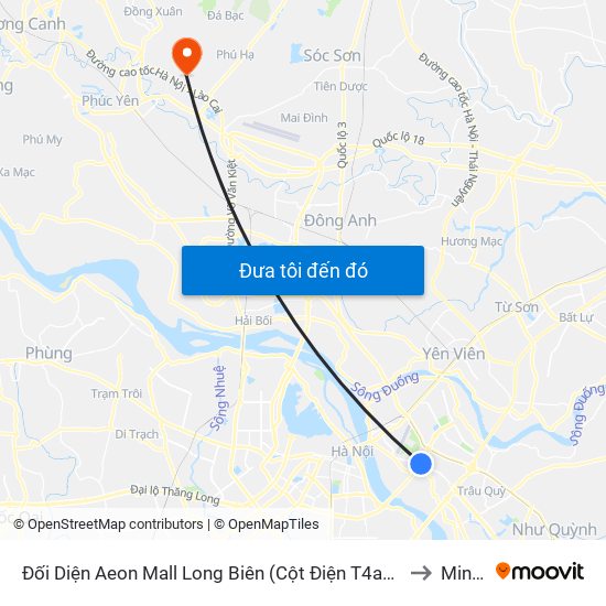 Đối Diện Aeon Mall Long Biên (Cột Điện T4a/2a-B Đường Cổ Linh) to Minh Trí map