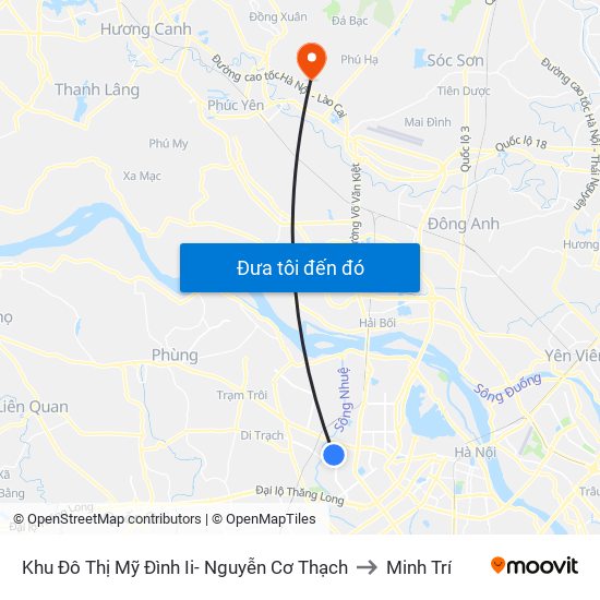 Khu Đô Thị Mỹ Đình Ii- Nguyễn Cơ Thạch to Minh Trí map