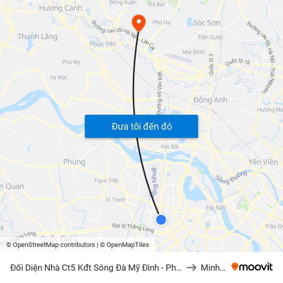 Đối Diện Nhà Ct5 Kđt Sông Đà Mỹ Đình - Phạm Hùng to Minh Trí map