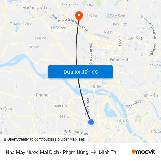 Đối Diện Bệnh Viện Đa Khoa Y Học Cổ Truyền - Phạm Hùng to Minh Trí map